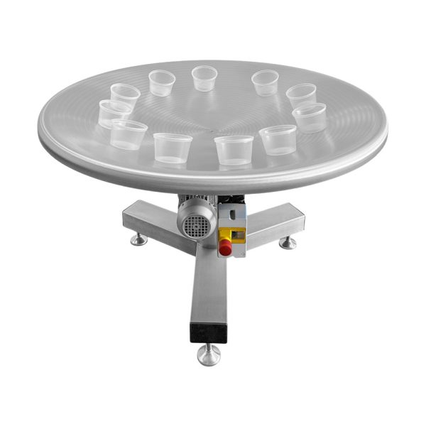 Tavolo rotante concavo inox