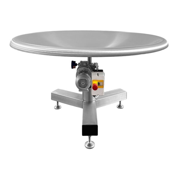 Tavolo rotante concavo in acciaio inox Ø 1400 mm | Wellfood Packaging