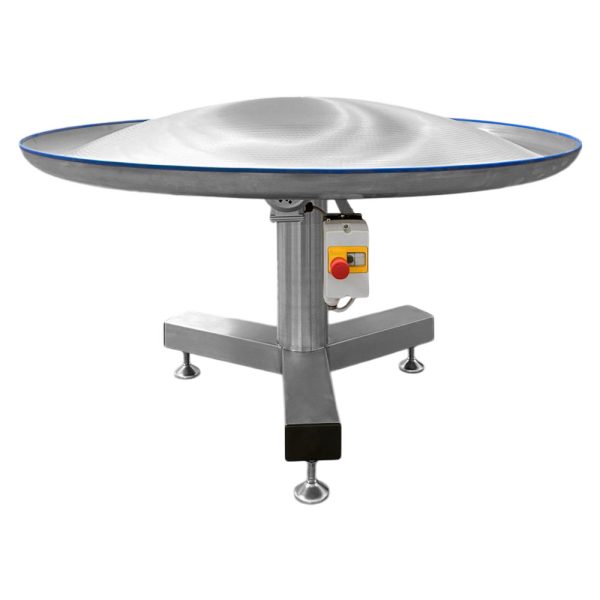 Tavolo rotante convesso in acciaio inox Ø 1400 mm
