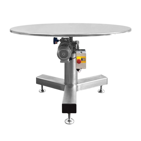 Tavolo rotante piano in acciaio inox Ø 1200 mm