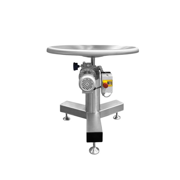 Tavolo rotante concavo in acciaio inox Ø 800 mm